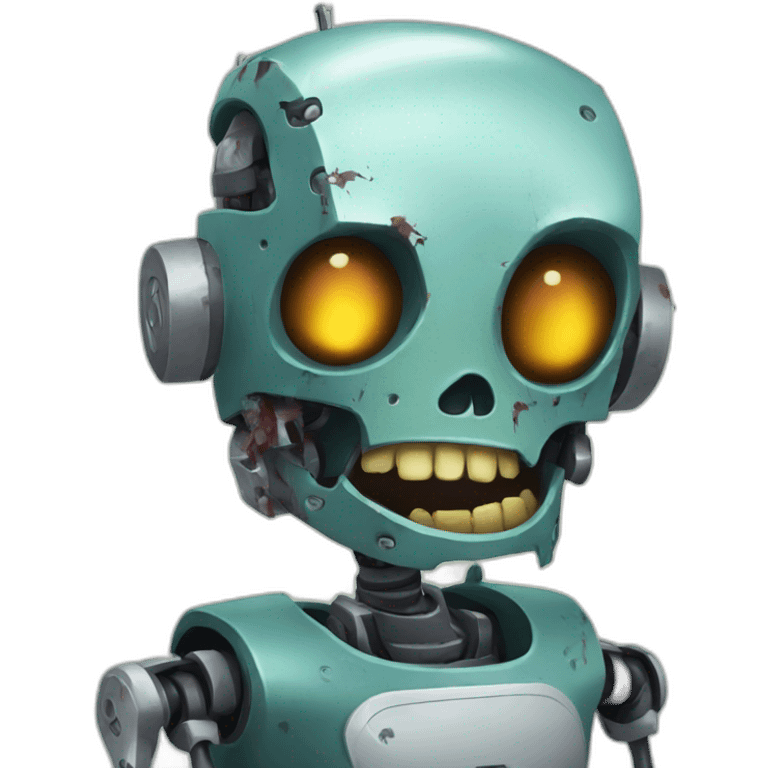 Robot zombie emoji