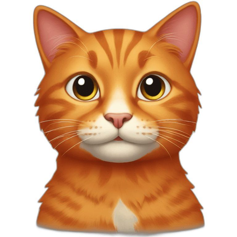 Red cat  emoji