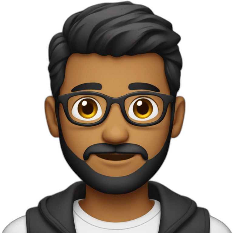 stylish sri lankan 25 year old with a beard emoji