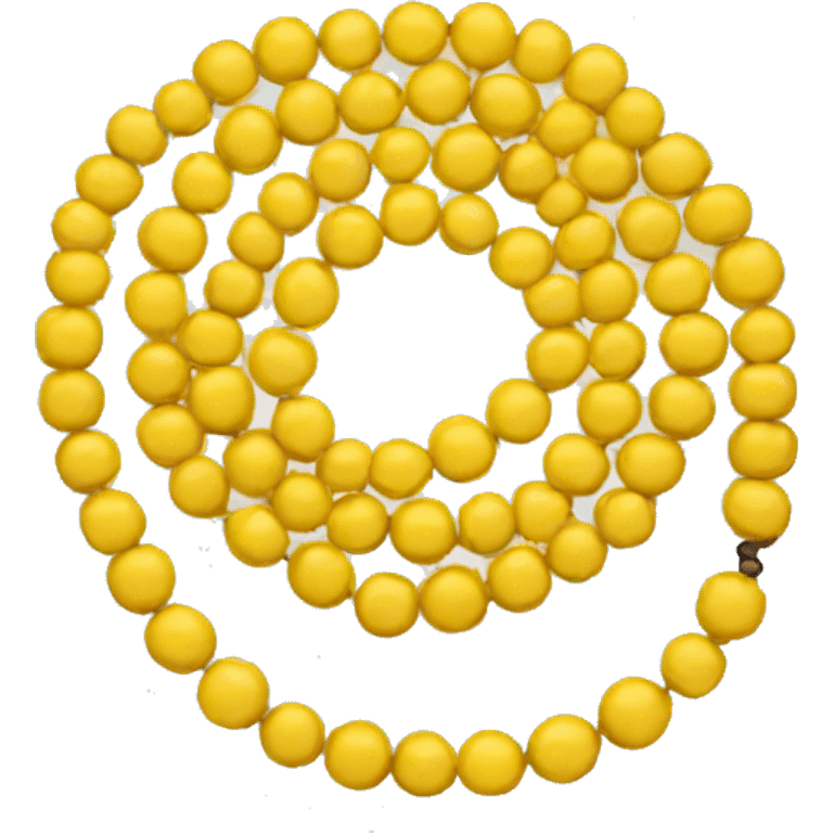 yellow beads emoji