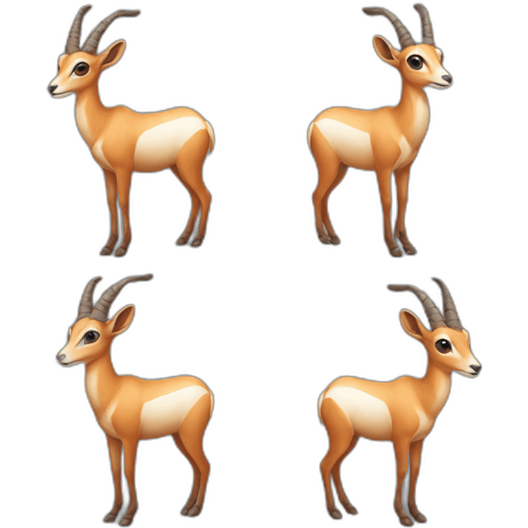 Antelope wearing bikini emoji