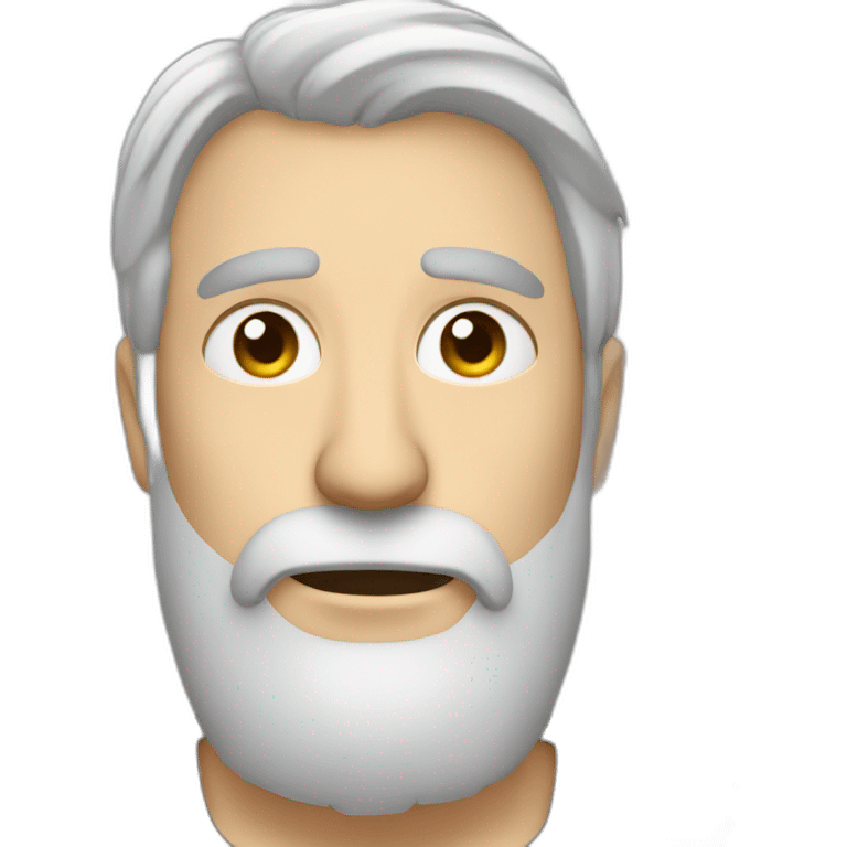 northern europes laziest coder grey hair with beard emoji