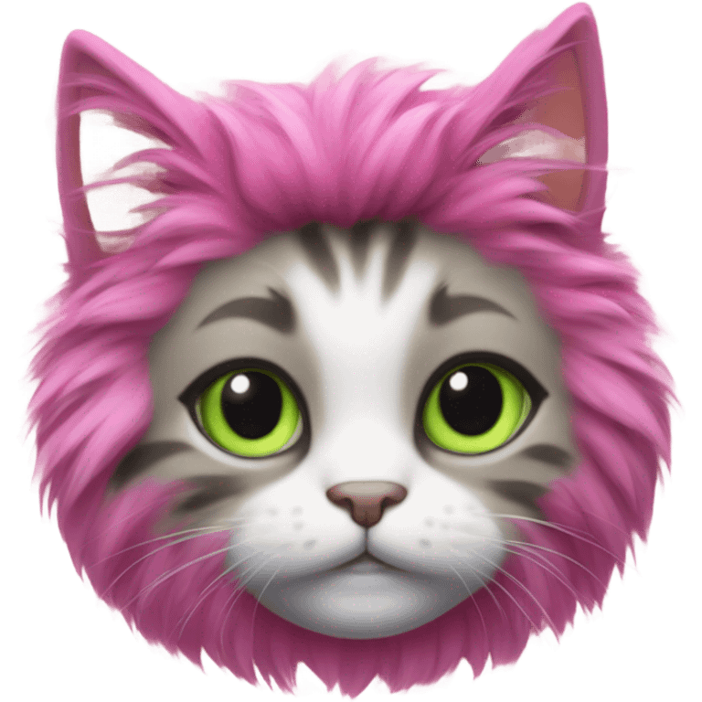 Pink cat emoji