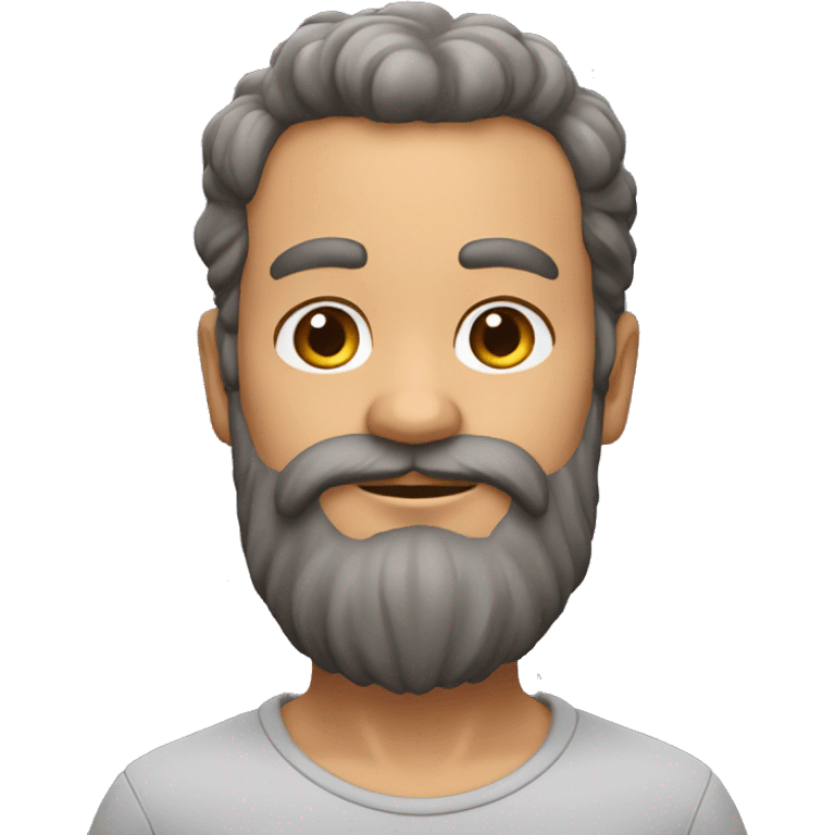 petit homme chauve barbu emoji