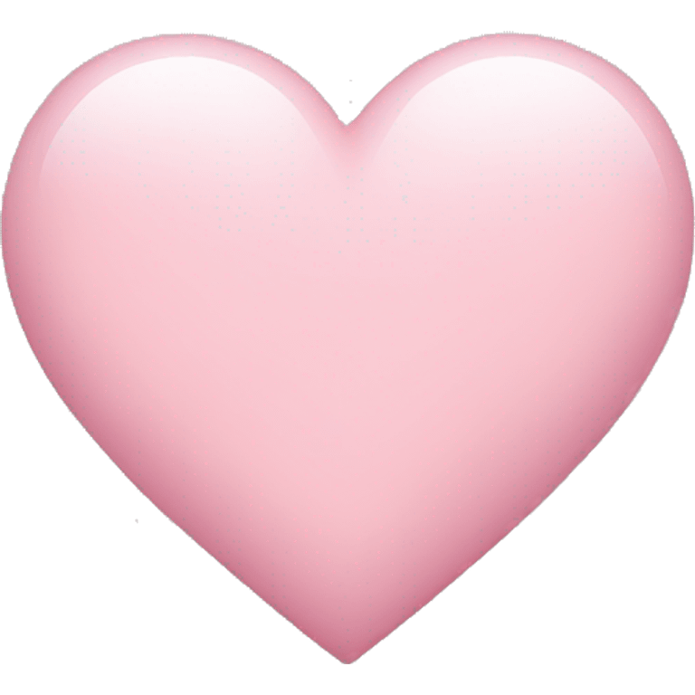 Light pink heart  emoji