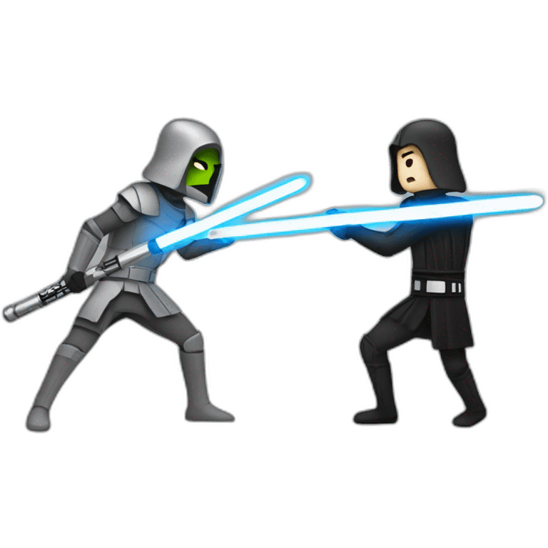 lightsabers clash emoji