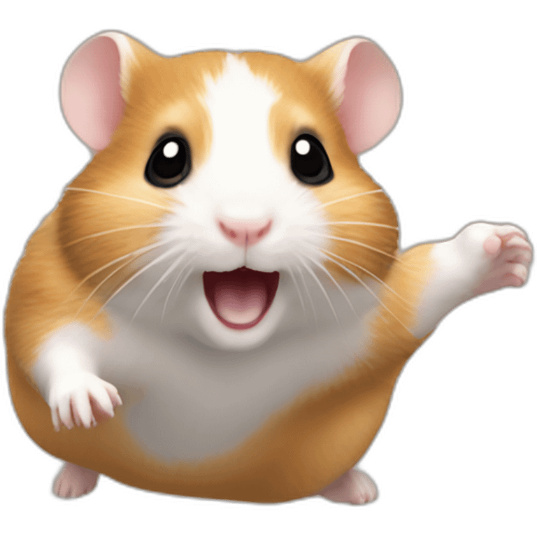 hamster jumping emoji