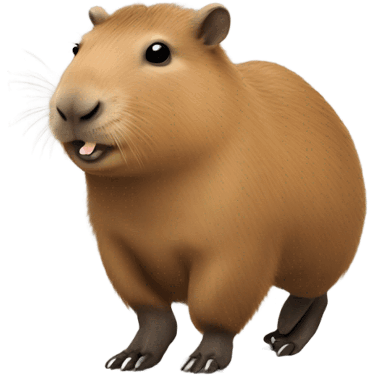 Capybara wearing tap dance shoes  emoji