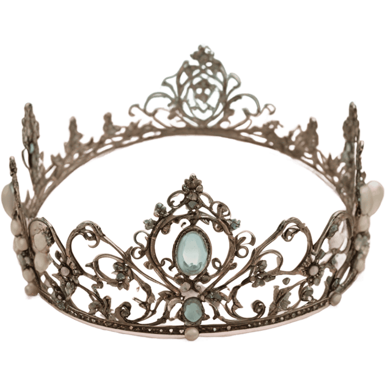 Shabby chic princess tiara  emoji