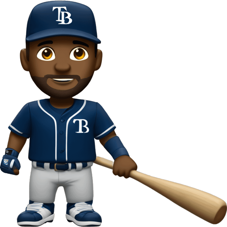 Tampa bay rays player with bat emoji