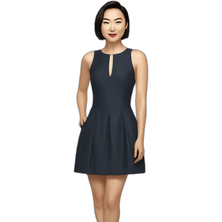 Jessica henwick short bob cocktail dress emoji