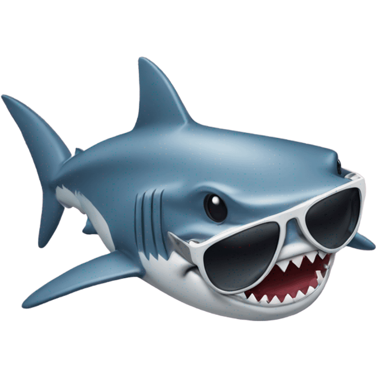 shark with sunglasses emoji