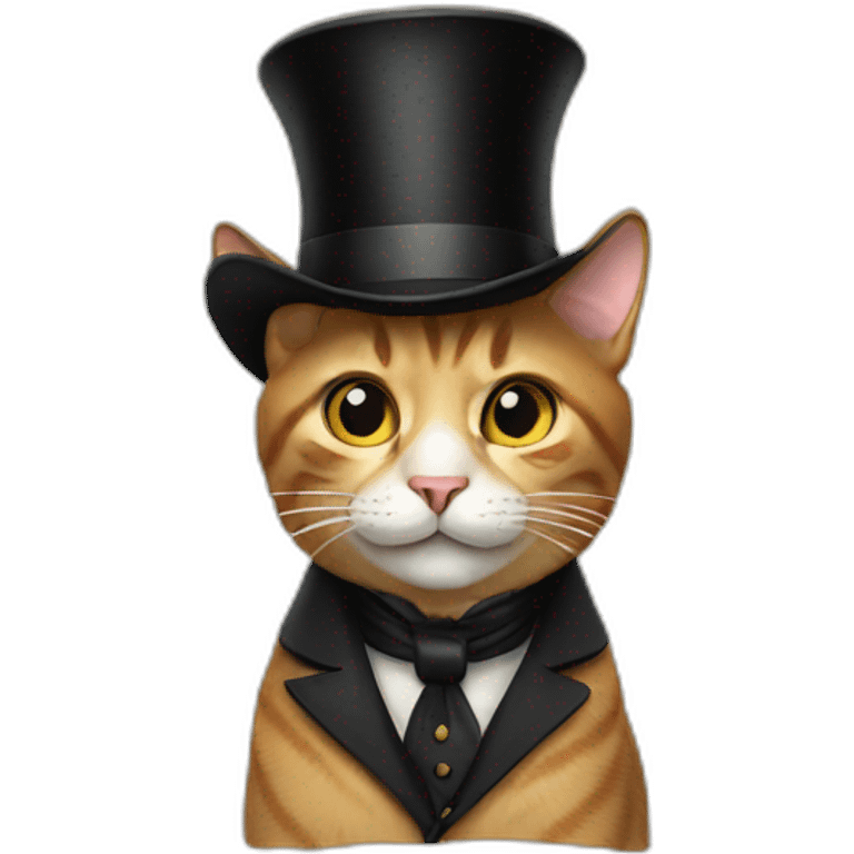 cat with tophat emoji