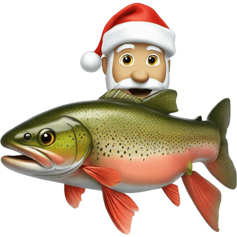 Trout as Santa Claus  emoji