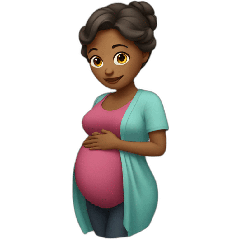 pregnant woman emoji