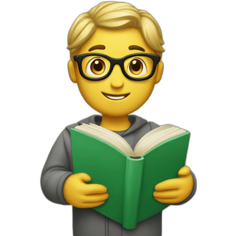 Book worm emoji