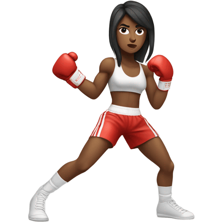 Boxing girl emoji