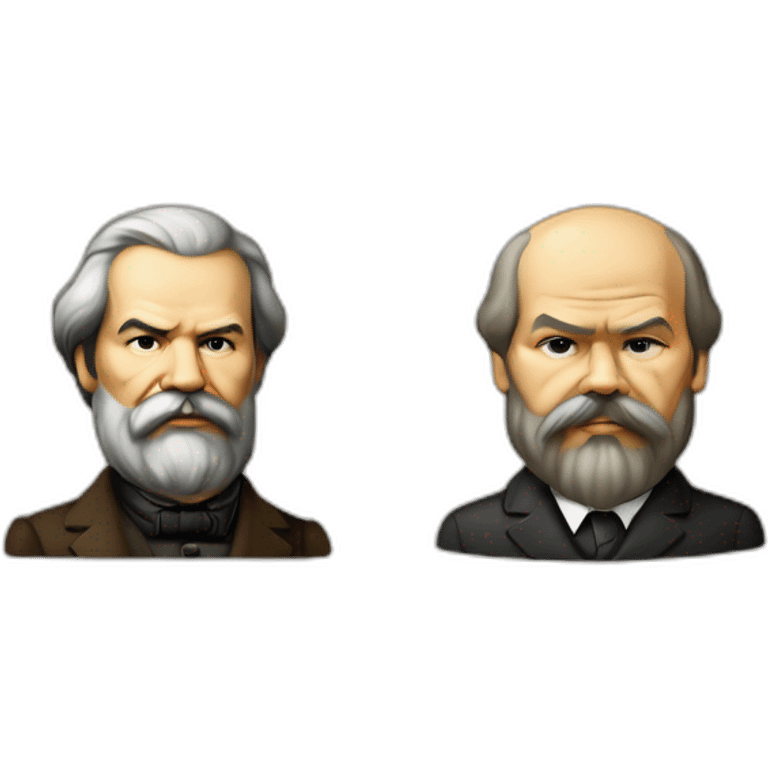 karl marx friedrich engels vladimir lenin emoji