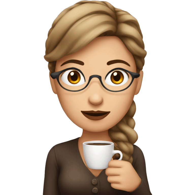 lady with coffee addiction  emoji