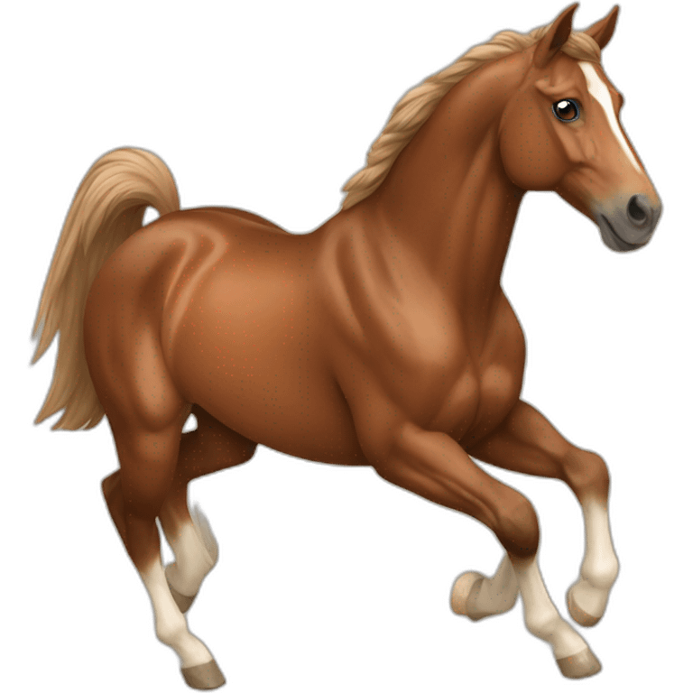 Horse brown canter emoji