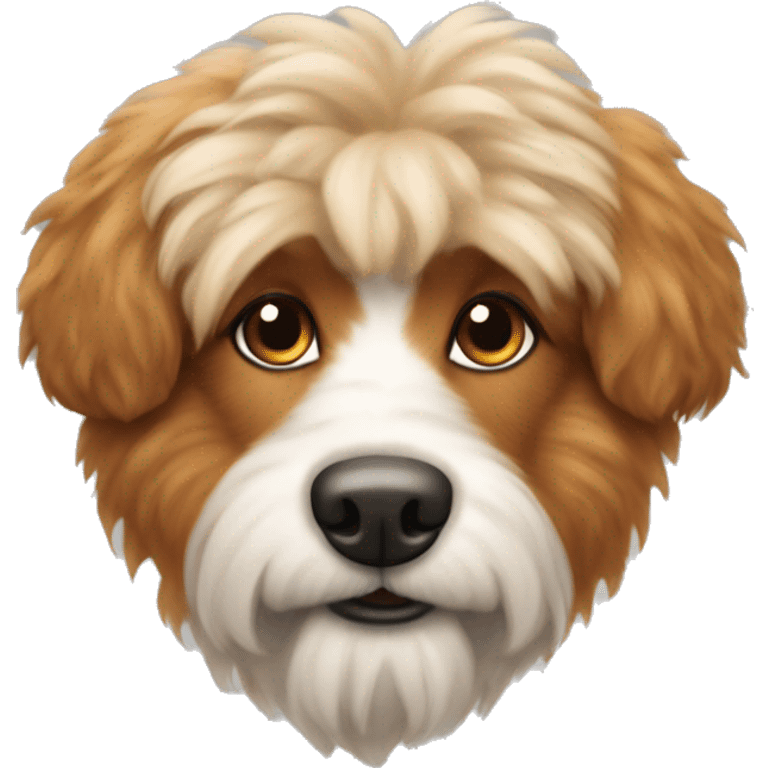 fluffy red/blonde-haired fluffy kokoni greek dog  emoji