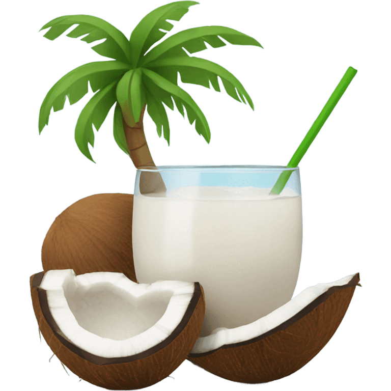 Coconut drink emoji