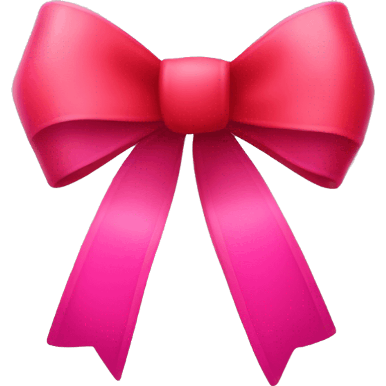 red and pink christmas bow emoji