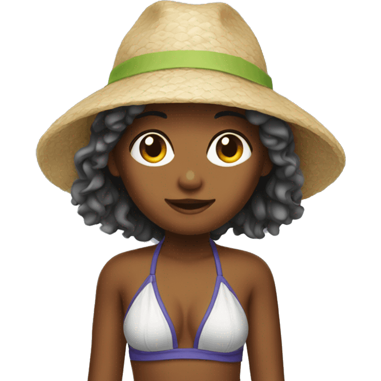 Beach girl emoji