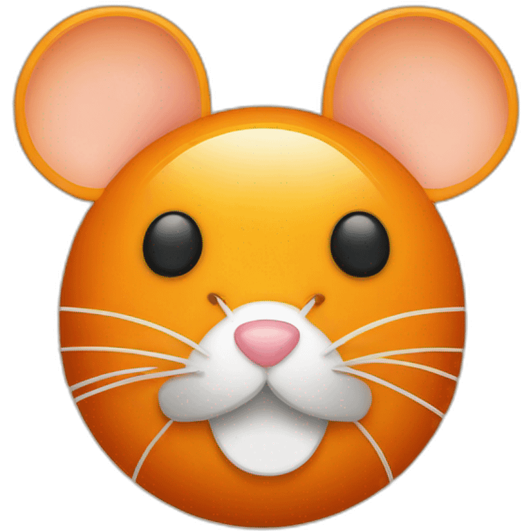 Orange Mouse with band aid emoji