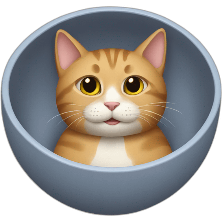 cat in a bowl emoji