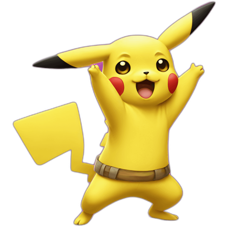 pikachu dab emoji