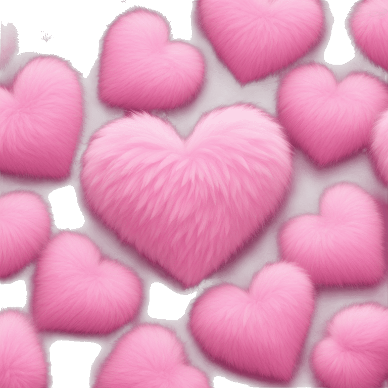 pink fluffy heart emoji