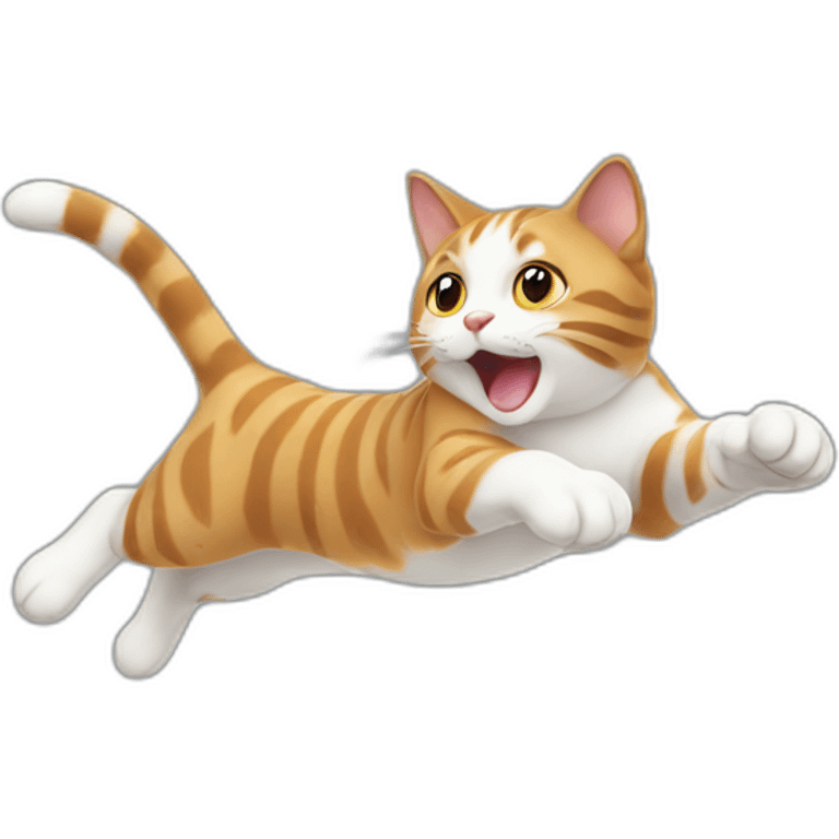 Jumping cat emoji