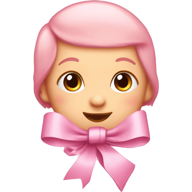 Baby pink ribbons emoji