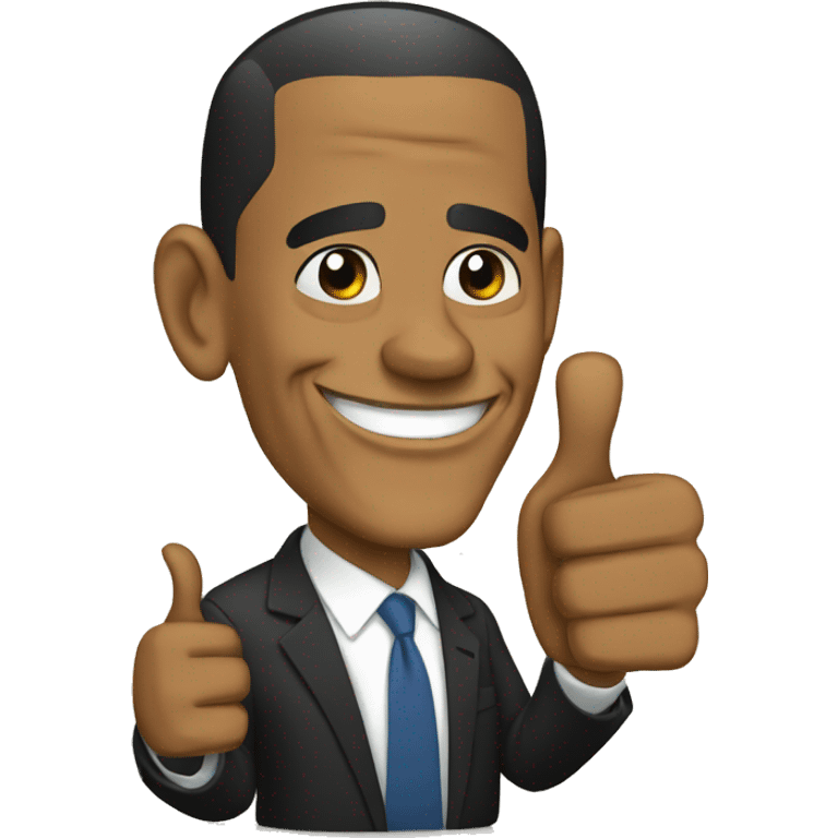 Obama thumbs up emoji