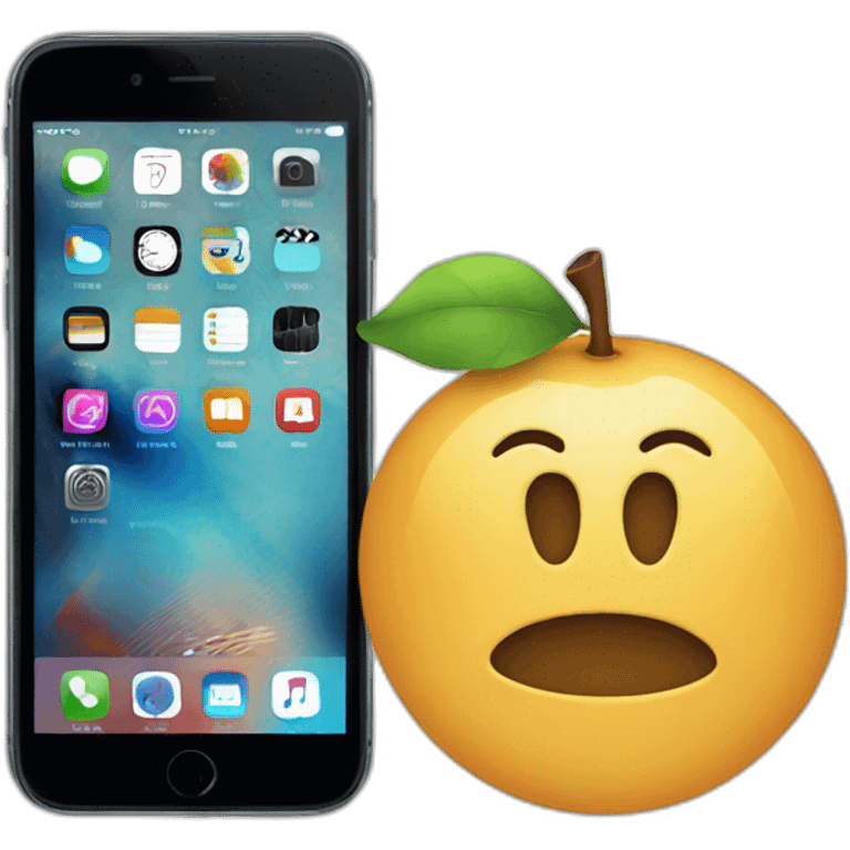 I phone logo emoji