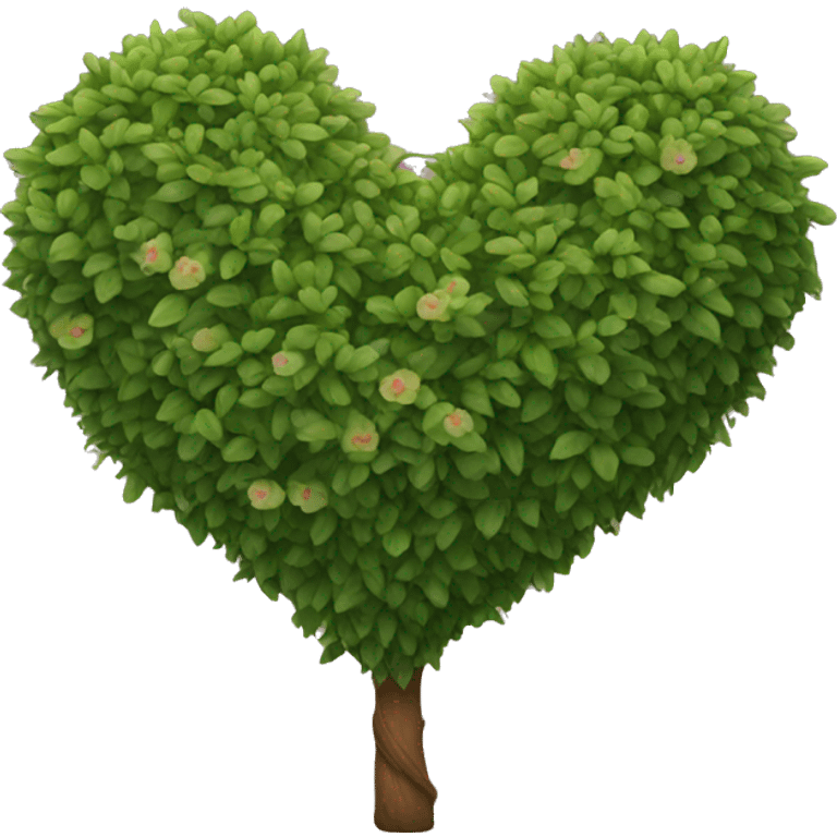 heart shape shrub emoji