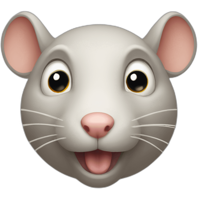 a shocked rat emoji