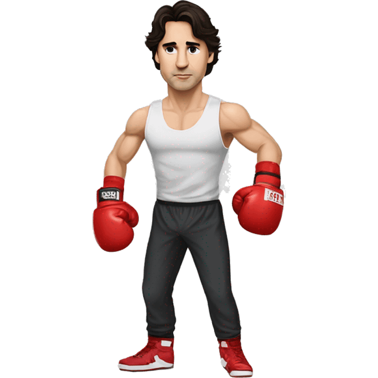 Justin Trudeau knocked boxing loss emoji