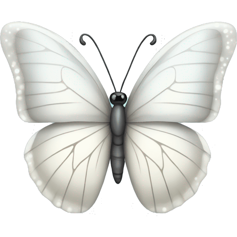 white sparkling butterfly emoji