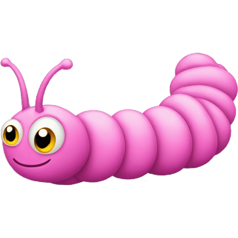 pink caterpillar emoji