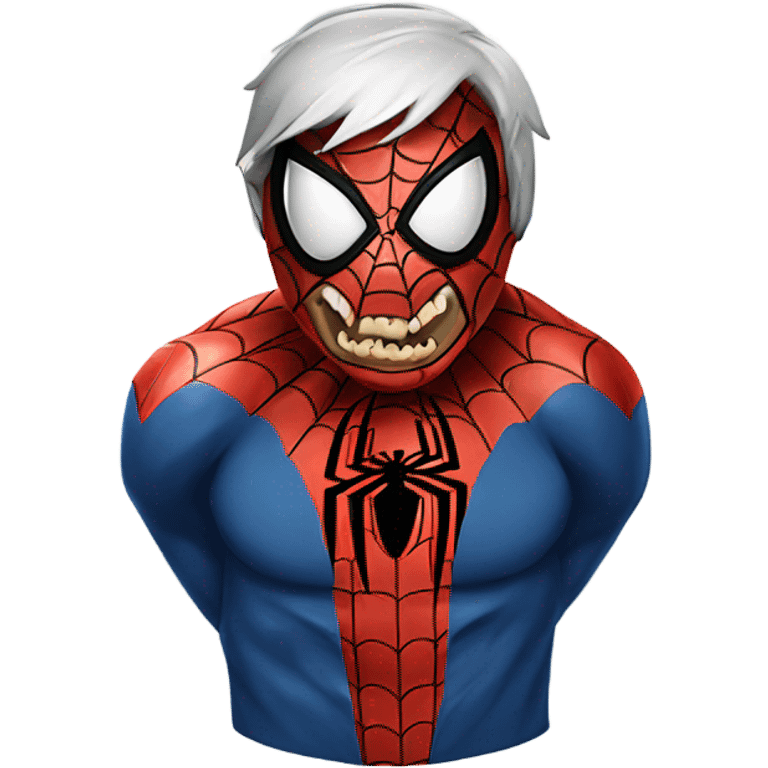 Zombie Spiderman fightto spiderman emoji