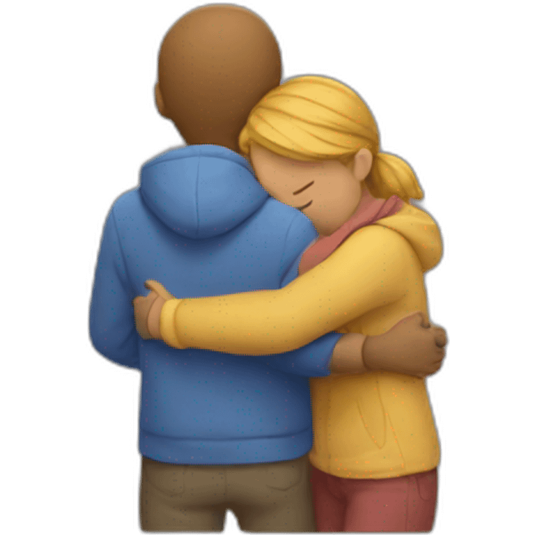 Two person hugging emoji