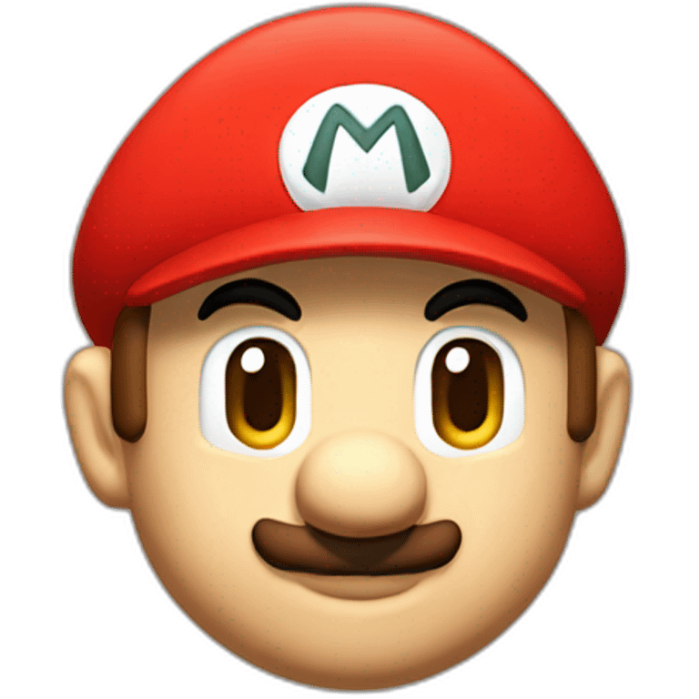 super Mario bros red hat emoji