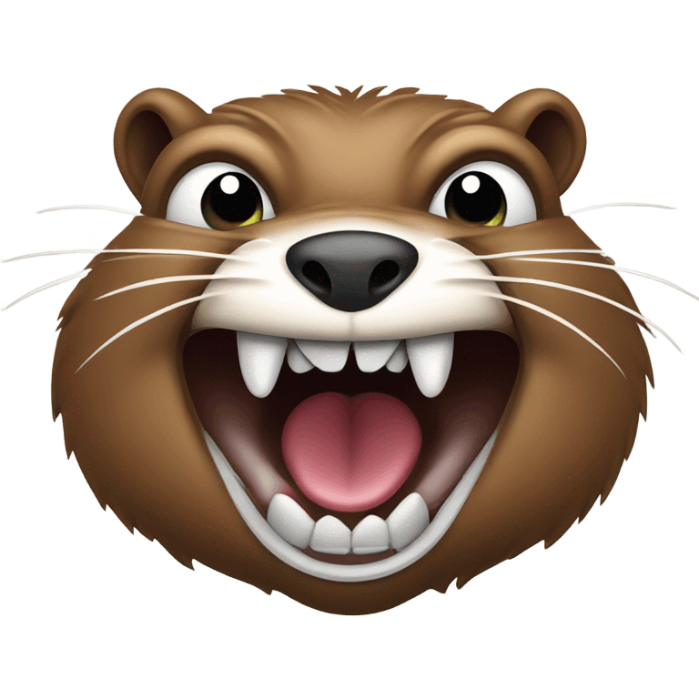 Angry beaver emoji