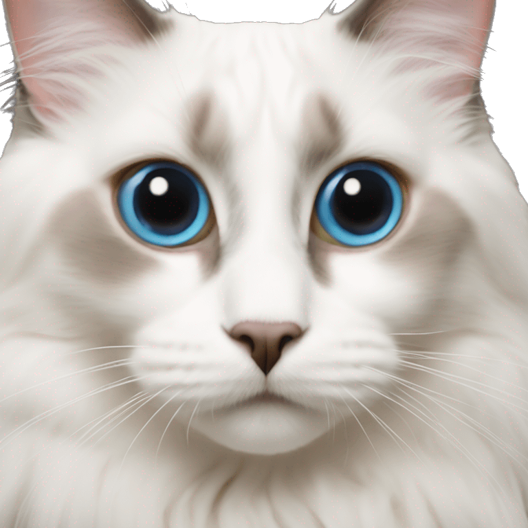 Ragdoll Cat with heterochromia emoji