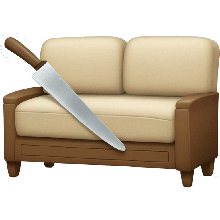 couch being cut in a half emoji