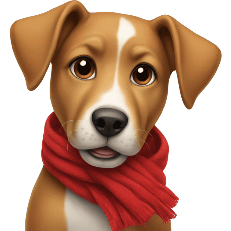 dog with a red scarf emoji