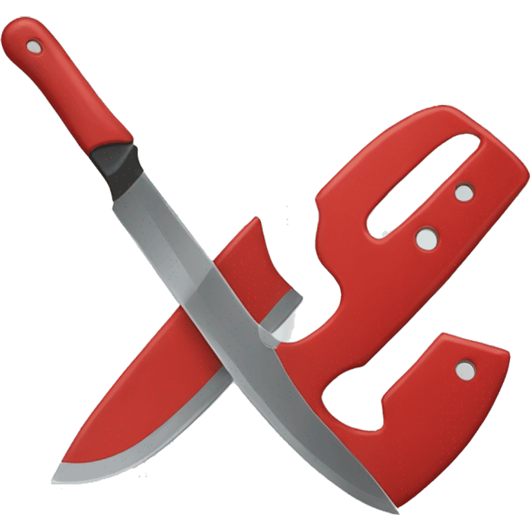 Red Safety Blade emoji