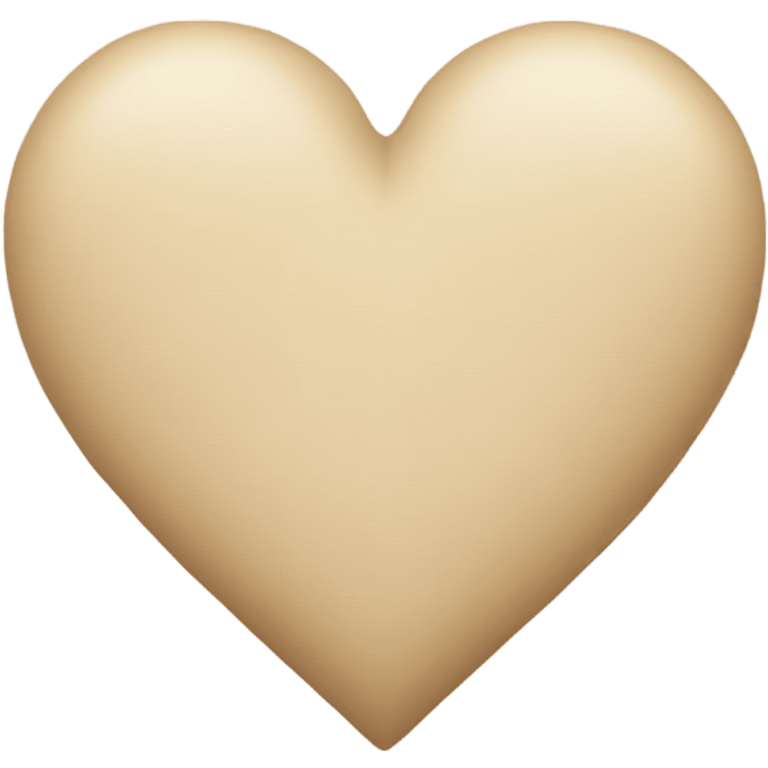 Beige heart emoji